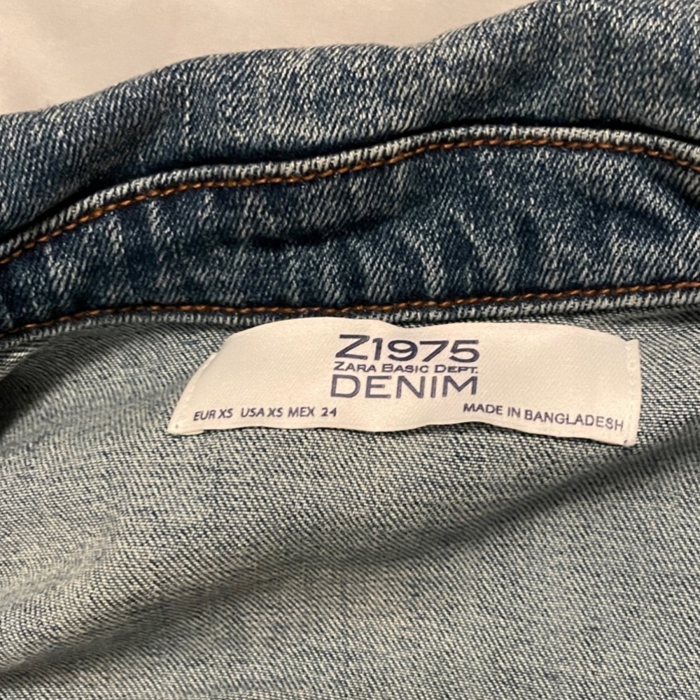 Distressed Denim Jean Jacket - Picture 11 of 13